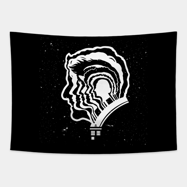 Doctors Silhouette Tapestry by zerobriant