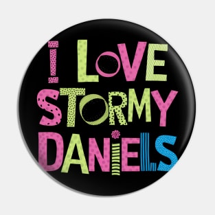 I Love Stormy Daniels Pin