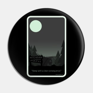 Witchever Path long logo design Pin