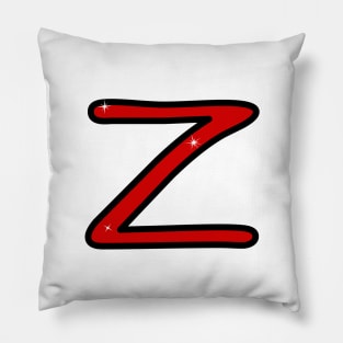 Letter Z. Name with letter Z. Personalized gift. Abbreviation. Abbreviation. Lettering Pillow