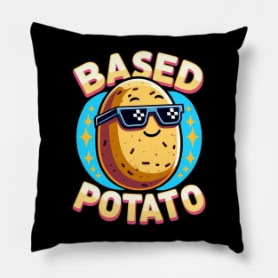 Funny Based Potato Pun For Baked Spud Pun Lovers Pillow