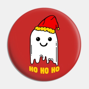 Cute Boo Ghost Ho Ho Ho Pin