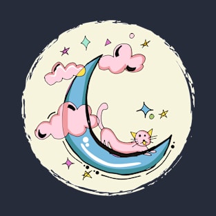 Moon and Cat T-Shirt