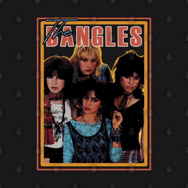 Manic Monday Blues Vintage Tees Capturing The Bangles’ Pop Rock Brilliance by Chibi Monster