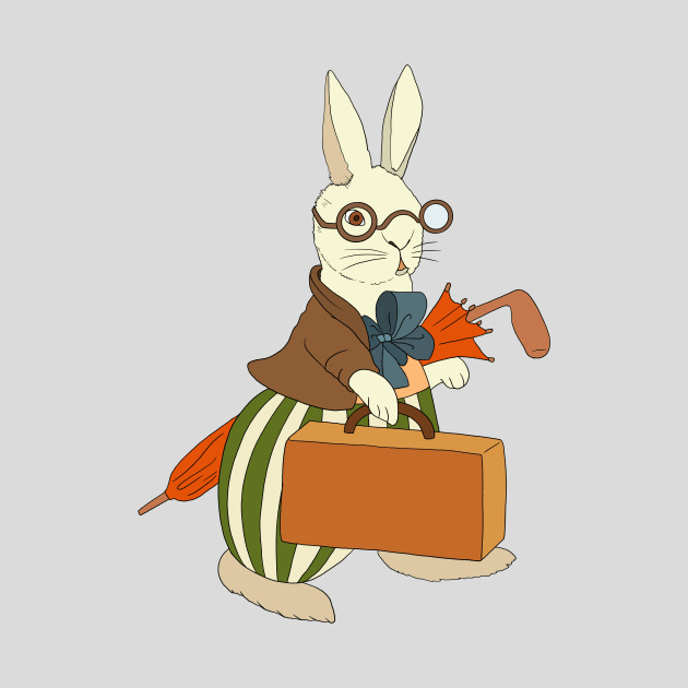 A Traveler Mr. Rabbit by IdinDesignShop