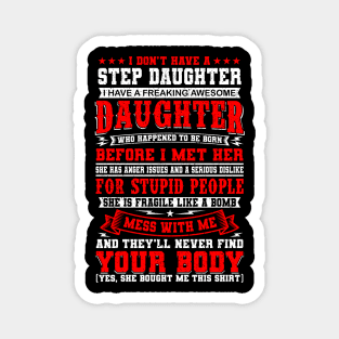 Stepdaughter Funny Saying Gift Magnet