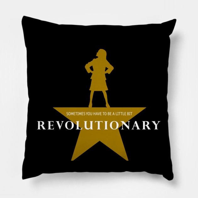 A Little Bit Revolutionary - Matilda and Hamilton Mashup Pillow by m&a designs