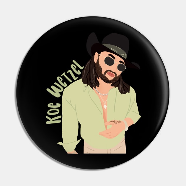 Love Funny Man Koe Wetzel Digital Illustration Gifts For Everyone Pin by LovelyDayG