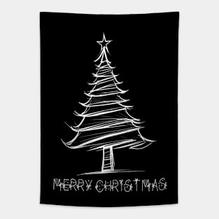 Merry Christmas sketch Tapestry