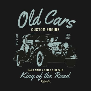 Old Cars Classic Car Vintage Sportscar T-Shirt