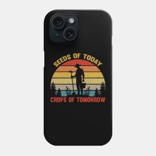 Retro Crop Farmer Vintage Farming Nostalgia Farm Sunset Phone Case