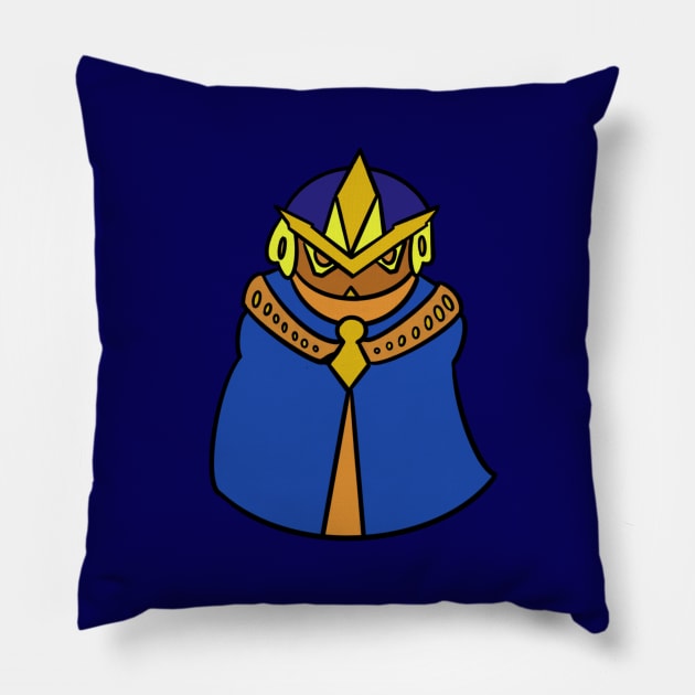 Chibi Robot King Pillow by Andrew Hau