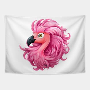 Pink Flamingo - Bad Hair Day Tapestry