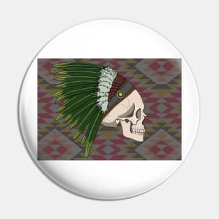 skull headdress Pin