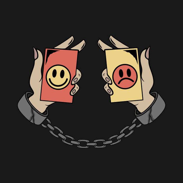 Smile and Sad, Smiling Prison, Smile Always, by gggraphicdesignnn