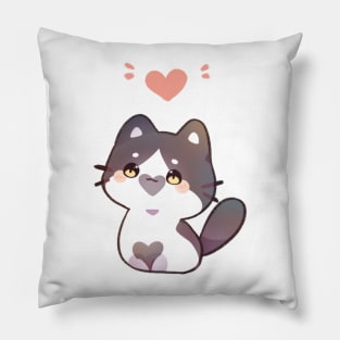 Heart Kitty Pillow