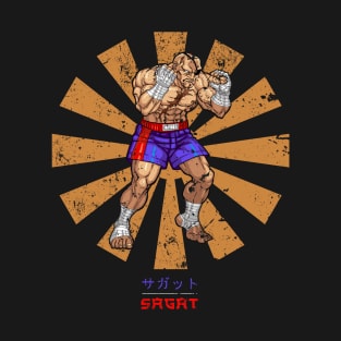 Sagat Retro Japanese Street Fighter T-Shirt