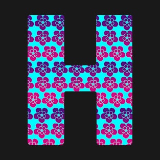 Letter H from roses T-Shirt