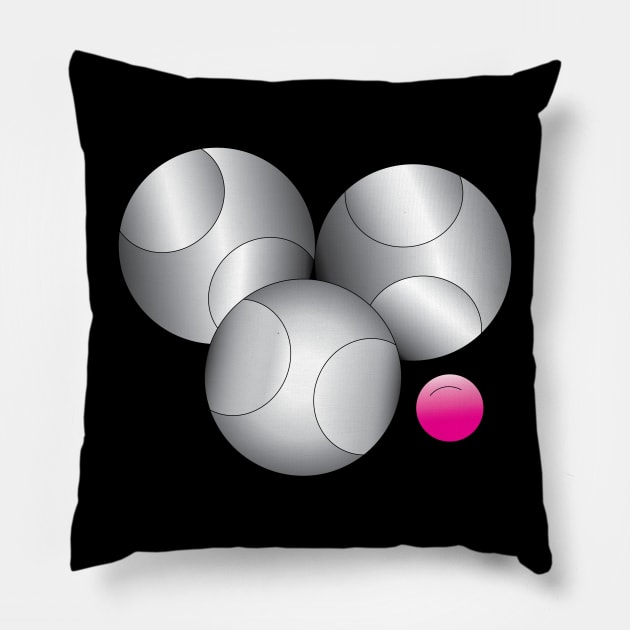 Petanque Boules Pillow by Urtype