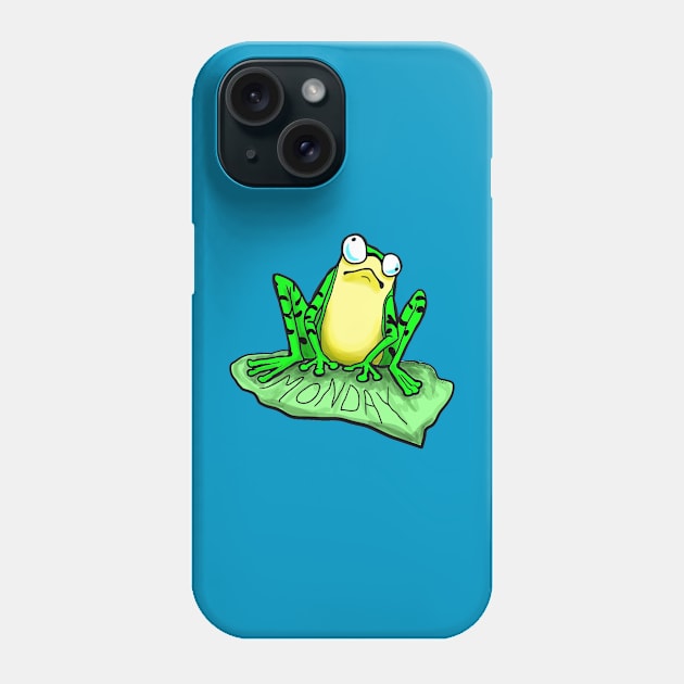 Monday Mood Frog Phone Case by Tinka Collective