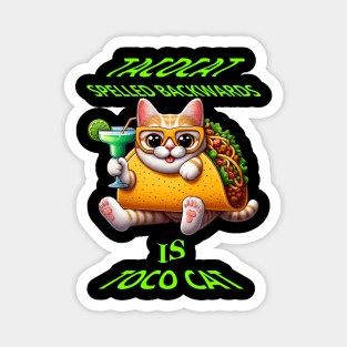 Taco Treats With Feline Friend Magnet