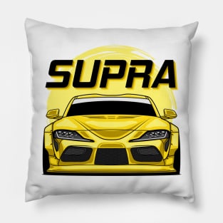 Yellow Supra MK V Pillow