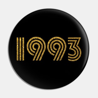 1993 Birth Year Glitter Effect Pin