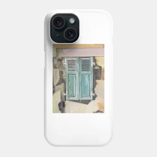 Blue Shutters, French Summer Phone Case