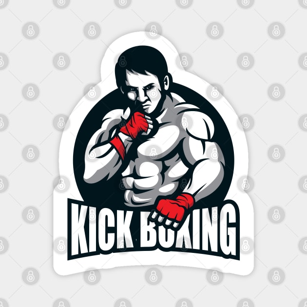 Kick Boxing Magnet by TambuStore