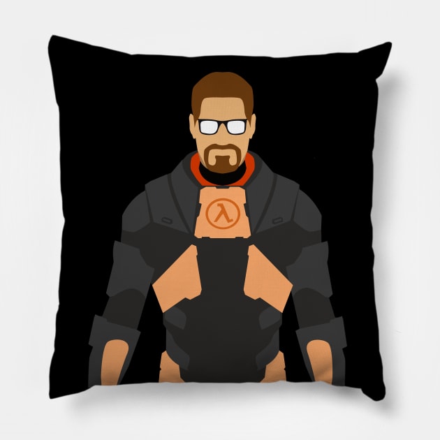 Gordon Freeman vector Pillow by tottlekopp