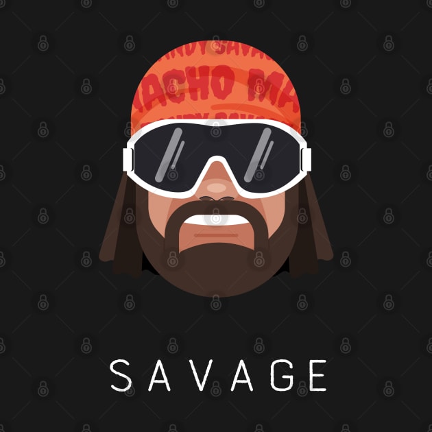 Randy Savage Head (with Text) by FITmedia