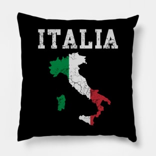 Italia Flag Map Italian Italy Italiano Pillow