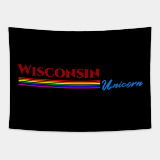 Wisconsin Unicorn Gift Tapestry