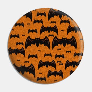 Halloween bats pattern Pin