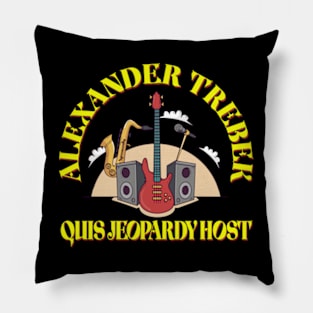 Alexander Trebek Host Quis Jeopardy T shirt Pillow