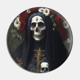 Painting of Santa Muerte Pin