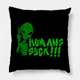 Alien Humans Suck Pillow