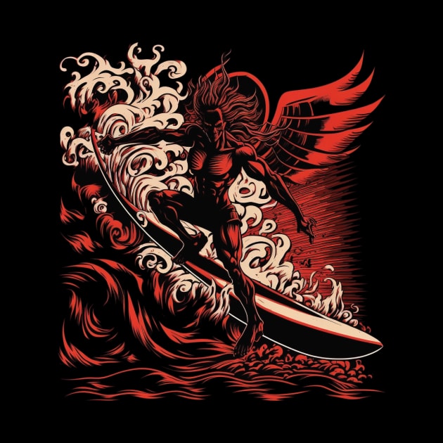 devil surfing by rocknerd