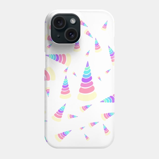 Unicorn horn pattern Phone Case by hedehede