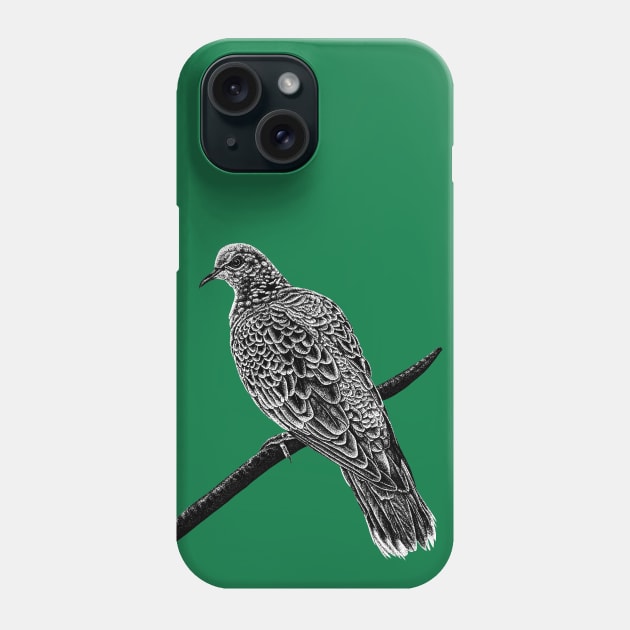 European turtle dove Phone Case by lorendowding