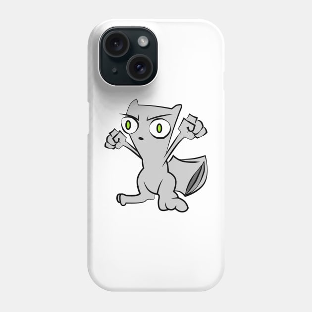 Squirrel rage Phone Case by GoonyGoat