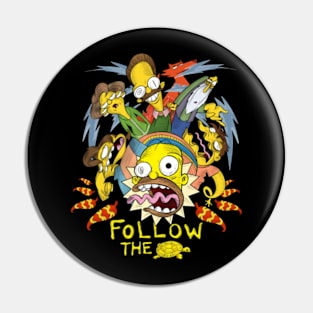 Simpsons Follow The Turttle Pin