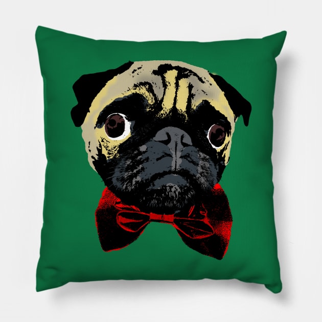 Sir Pugginton Pillow by SimplyMrHill