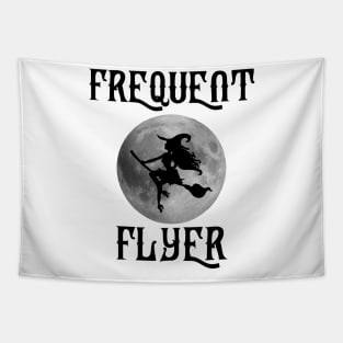 Frequent Flyer Funny Halloween Witch Costume Tapestry