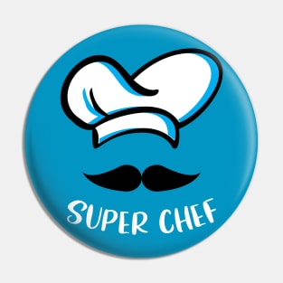 Chef hat for cooking or food concept Pin