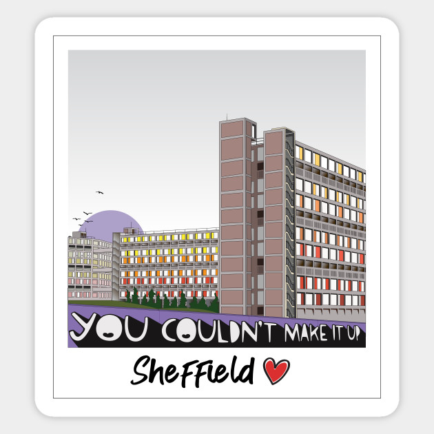 Sheffield Park Hill Flats Love Photo Illustration Sheffield