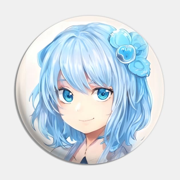 anime blue hair manga Pin by animegirlnft