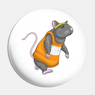 Rat Runner Running Sports Pin