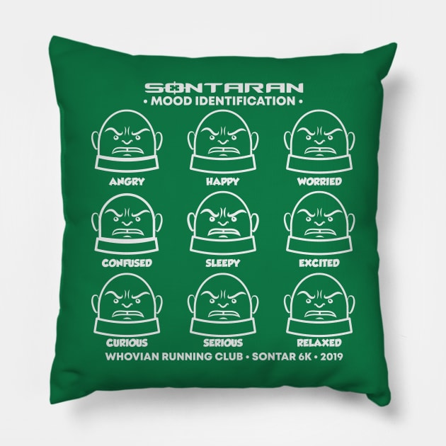 Sontaran Mood Identification Pillow by Fanthropy Running Clubs