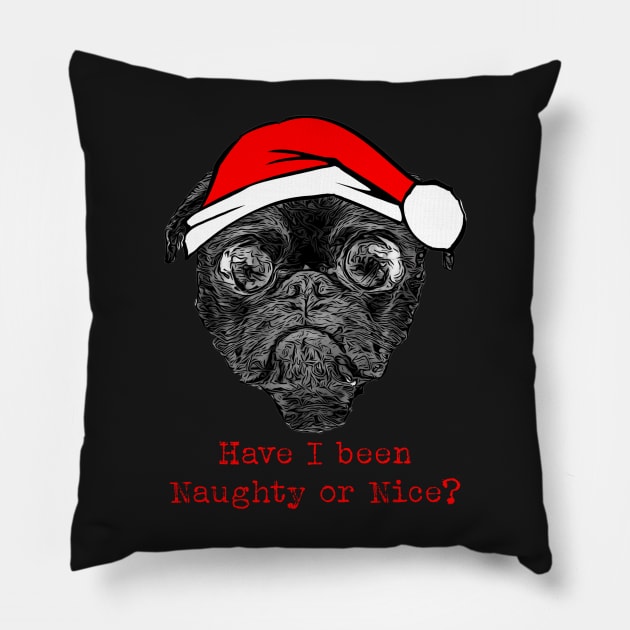 Naughty or Nice Pillow by Custom Autos